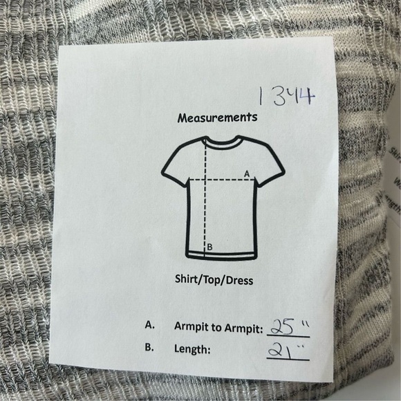 Poof Women's M Gray Striped Hooded Sweater with Fringe Trim - Picture 8 of 8